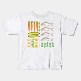 Veggie Flat Lay Kids T-Shirt